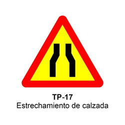 TP-17 Estrechamiento de calzada
