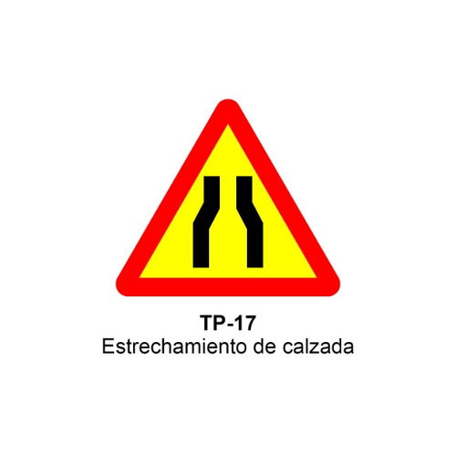 TP-17 Estrechamiento de calzada
