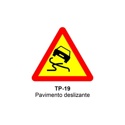 Señal MOPU acero triangular Señales de advertencia de peligro