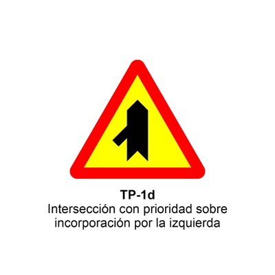 Señal MOPU acero triangular Señales de advertencia de peligro