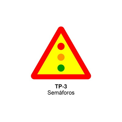 Señal MOPU acero triangular Señales de advertencia de peligro