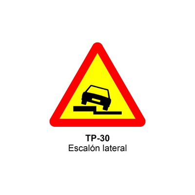 Señal MOPU acero triangular Señales de advertencia de peligro