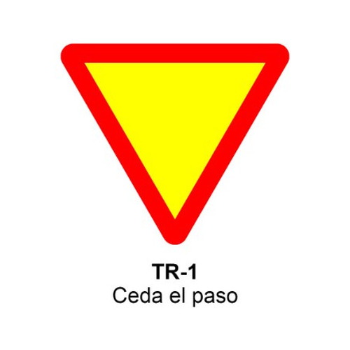 Señales económicas triangular de L70cm definitivas y de obra Señales de advertencia de peligro