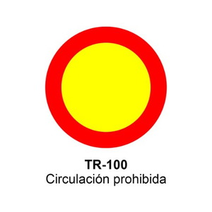 TR-100 Circulación prohibida