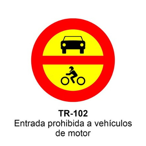 Señal MOPU acero circular Señales de prohibición