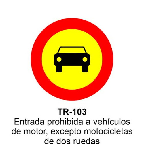 Señal MOPU acero circular Señales de prohibición