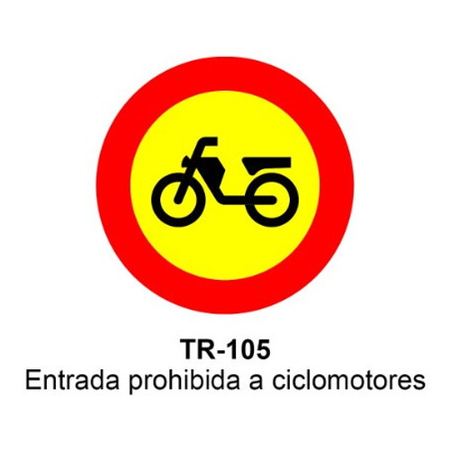 Señal MOPU acero circular Señales de prohibición