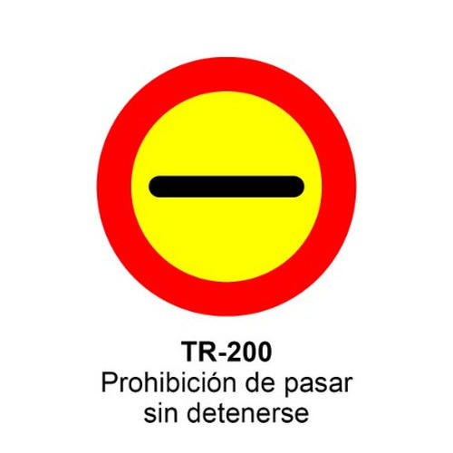 Señal MOPU acero circular Señales de prohibición