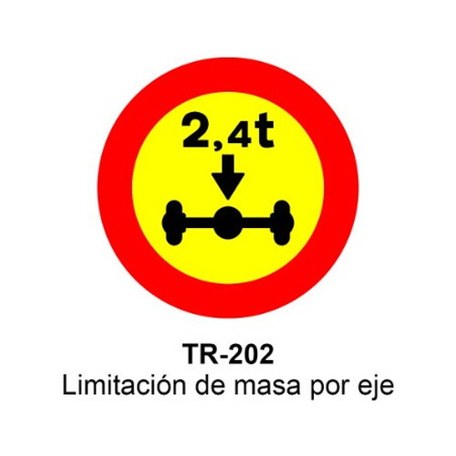 Señal MOPU acero circular Señales de prohibición