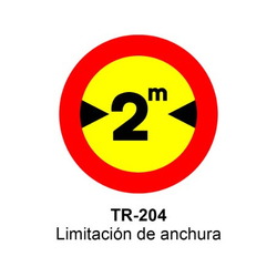 TR-204 Limitación de anchura