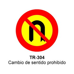 TR-304 Media vuelta prohibida
