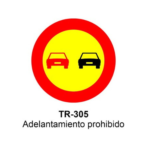Señal MOPU acero circular Señales de prohibición