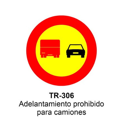 Señal MOPU acero circular Señales de prohibición