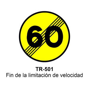 TR-501 Fin de limitación de velocidad