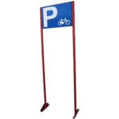 Aparcabicicletas R14 Indicador de parking de bicicletas a 2 caras