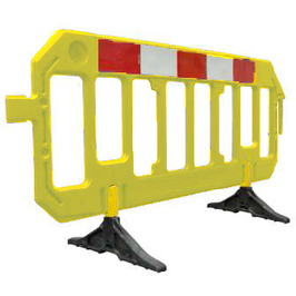 Vallas de plástico 7751 Valla plástico 2x1m GATE BARRIER amarilla