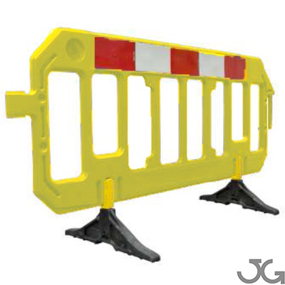 Valla plástico Gate Barrier amarilla, Peso: 10,300Kgr. Medidas: 2000x1000x50mm.