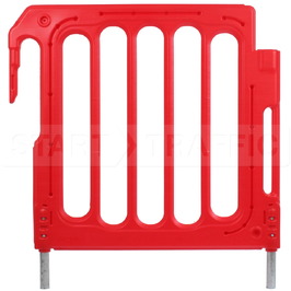 Vallas de plástico 7772 Valla DOBLETOP ROJA 111x100x5 cm