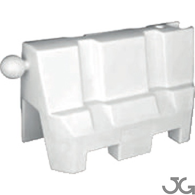 Separador de vía New Jersey Apilable ROTOGAL Barrera separador de vías new jersey plástico apilable, fabricada en LDPE por rotomoldeo proporcionándole las características idóneas para su durabilidad y resistencia a los factores meteorológicos. Colores: rojo y blanco