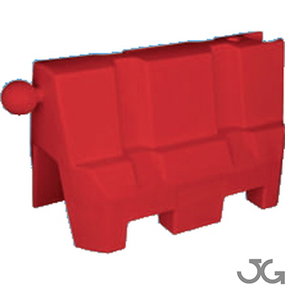 Separador de vía New Jersey Apilable ROTOGAL Barrera separador de vías new jersey plástico apilable, fabricada en LDPE por rotomoldeo proporcionándole las características idóneas para su durabilidad y resistencia a los factores meteorológicos. Colores: rojo y blanco