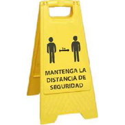 Señal PVC Plegable - Mantenga la distancia de seguridad