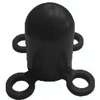Accesorios y recambios para conos 90310 Soporte de cadena NEGRO para poste señalización 102ape y conos