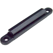 Soporte a pared negro, fin de cinta extensible