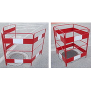 Valla R/B plegable para Tapa alcantarilla de 750x1000mm Reflex N1
