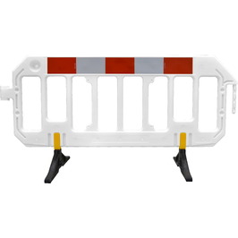 Vallas de plástico 7753 Valla plástico 2x1m GATE BARRIER Blanca