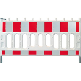 Vallas de plástico 7760 Valla plástica THOR BARRIER blanco 2x1m Reflex N1 pata metal