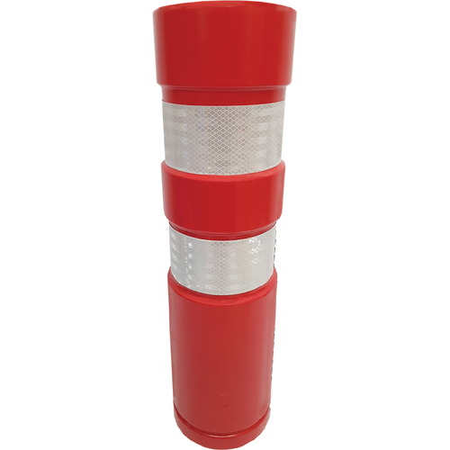 Baliza cilindrica H-75 Estándar de polietileno (plástico) de alta calidad, con Anti-UV. Hito cilíndrico H-75 de señalización y delimitación en carretera. Colores: verde, azul, rojo, amarillo y blanco. Balizas hitos señalización de tráfico para delimitació