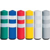 Balizas H75, H80, desmontables y bolardos de poliuretano  Baliza H75 Flexible con dos bandas reflectantes