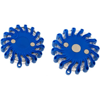 Maleta de 6 balizas de señalización LED color azul