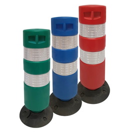 Balizas con base desmontables  Baliza H75 cilíndrica base desmontable