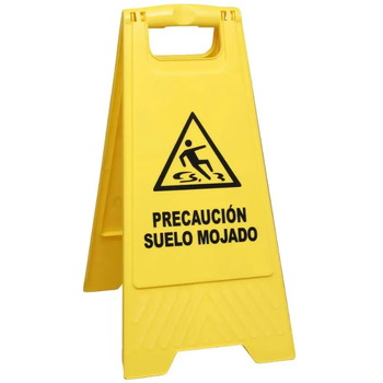 Señal PVC Plegable - Precaución suelo mojado