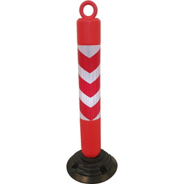 Balizas con base desmontables 8008C Baliza H80 desmontable y abatible