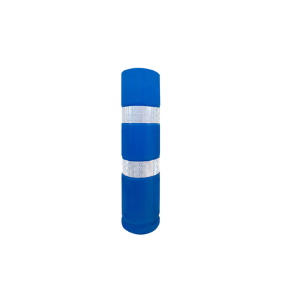 Baliza de Ø13x50 cm con 2 bandas reflectantes de 5 cm de ancho con nivel de reflexión.. Disponibles en color verde o azul