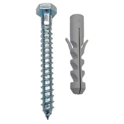 Accesorios de balizas T11087 Tornillo y taco M12x100mm