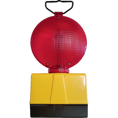 TL2 Baliza luminosa LED de señalización autónoma intermitente roja, que gracias a su autonomía, le permite al usuario despreocuparse de la tarea de balizamiento.