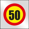 Bolsa señal de plástico BOL424 Velocidad Máxima 50Km/h