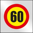 Bolsa señal de plástico BOL407 Velocidad Máxima 60Km/h