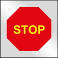 Bolsa señal de plástico BOL402 Stop