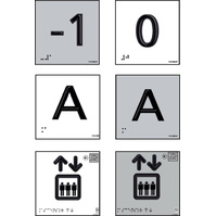 Señales braille informativas aluminio