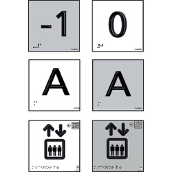 Señales braille informativas aluminio