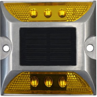 Captafaros 8002 Captafaros Solar LED 2 caras ámbar intermitente