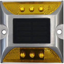 Captafaros 8002 Captafaros Solar LED 2 caras ámbar intermitente