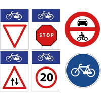 Señalización de vías ciclistas