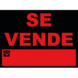 Cartelería comercial 962 Cartel comercial: SE VENDE