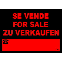 Cartelería comercial 962-3IDI Cartel Comercial: SE VENDE, FOR SALE, ZU VERKAUFEN