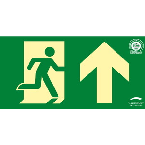 Salida puerta arriba - 32x16 Clase A Evacuación